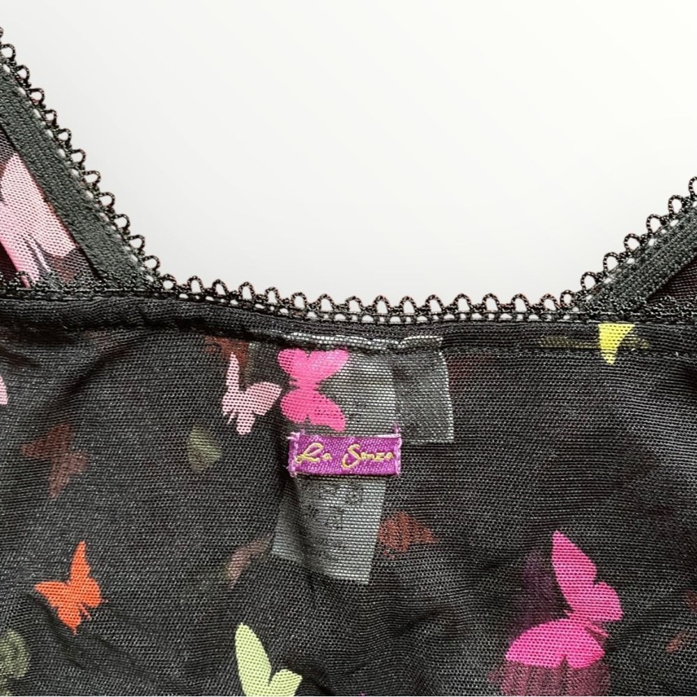 La Senza Vintage Butterfly Print Sheer Camisole Size M - Picture 4 of 5